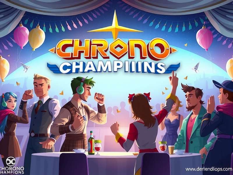 Chrono Champions community event with players celebrating